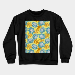 Chrysanthemum floral pattern Crewneck Sweatshirt